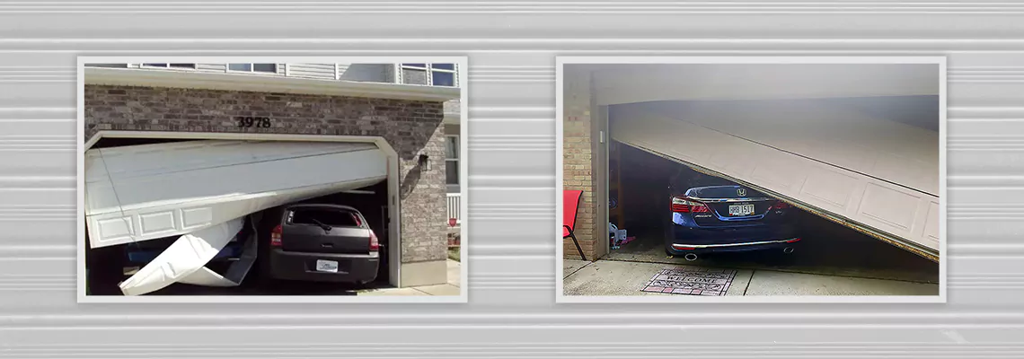 Repair Commercial Garage Door Got Hit By A Car in Hialeah, Florida